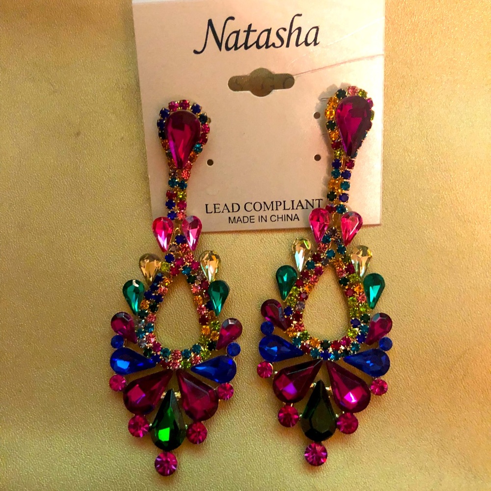 Long Jewel Earrings